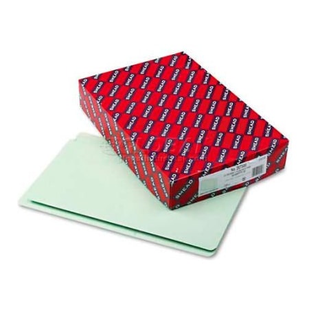 Smead Smead Heavy Duty Folders, End Tab, 2" Expansion, Legal, Gray Green, 25/Box 29210